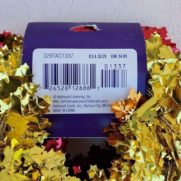 Fall bundle of a jack-o-lantern candy dish and metallic leaves garland - Picture 11 of 11